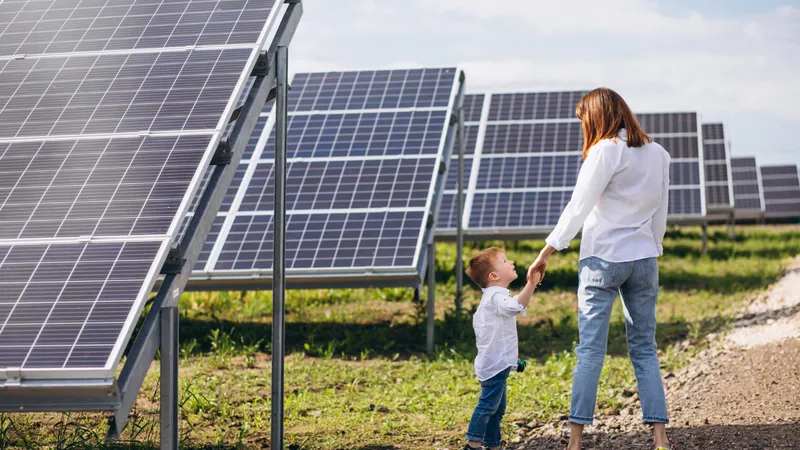Câmp de panouri fotovoltaice - Foto: Freepik