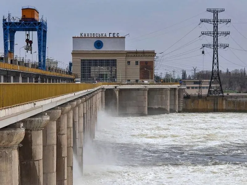 Ucraina acuză Rusia că ar fi minat barajul centralei Kakhovka și plănuiesc o catastrofă istorică - FOTO: Twitter/NOELreports