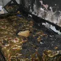 Așa arată camera în care a fost incediată fata. Foto: Actual Mehedinți