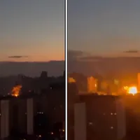 Un nou asediu al Rusiei asupra Kievului. Cel puțin 5 explozii au fost raportate luni dimineața - FOTO: Twitter