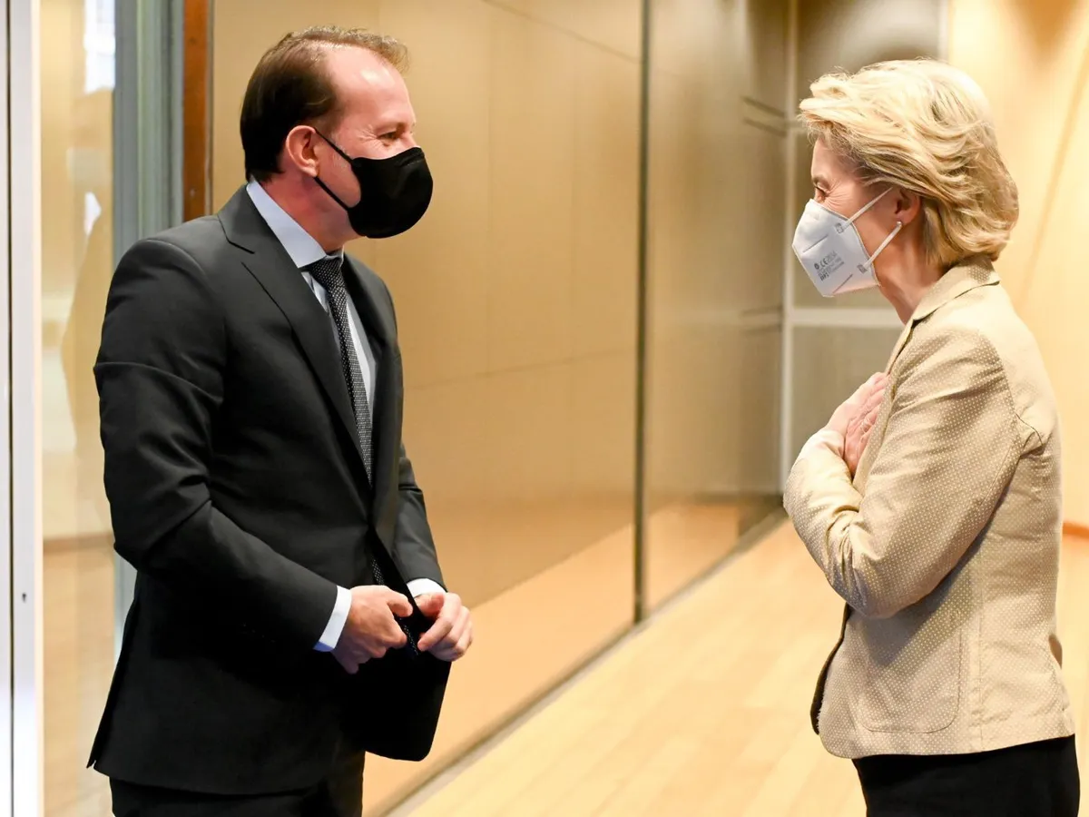 Președintele Comisiei Europene, după întâlnirea cu Cîțu: Progres bun pe reforme. Foto Twitter Ursula Von der Leyen