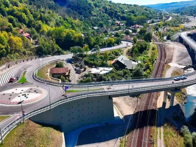 DN1, în dreptul noii centuri a orașului Comarnic - Foto: CNAIR (rol ilustrativ)