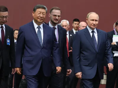 Xi Jinping și Vladimir Putin - Foto: Profimedia images