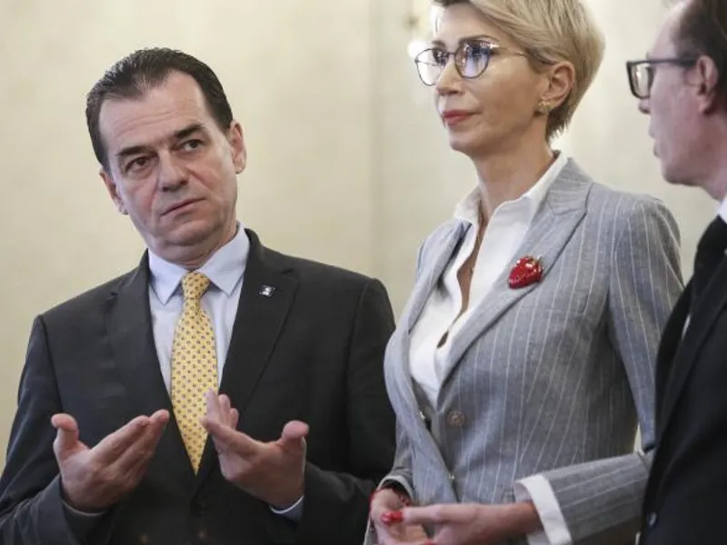 Ludovic Orban, Raluca Turcan și Florin Cîțu, înziua consultărilor de la Cotroceni. Foto: InquamPhotos/George Călin