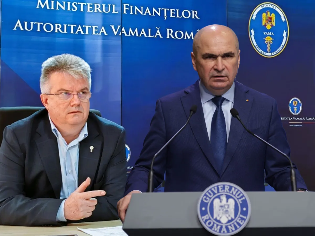 Simion Mutescu și Ilie Bolojan - Foto: Autoritatea Vamală / IlNQUAM PHOTOS