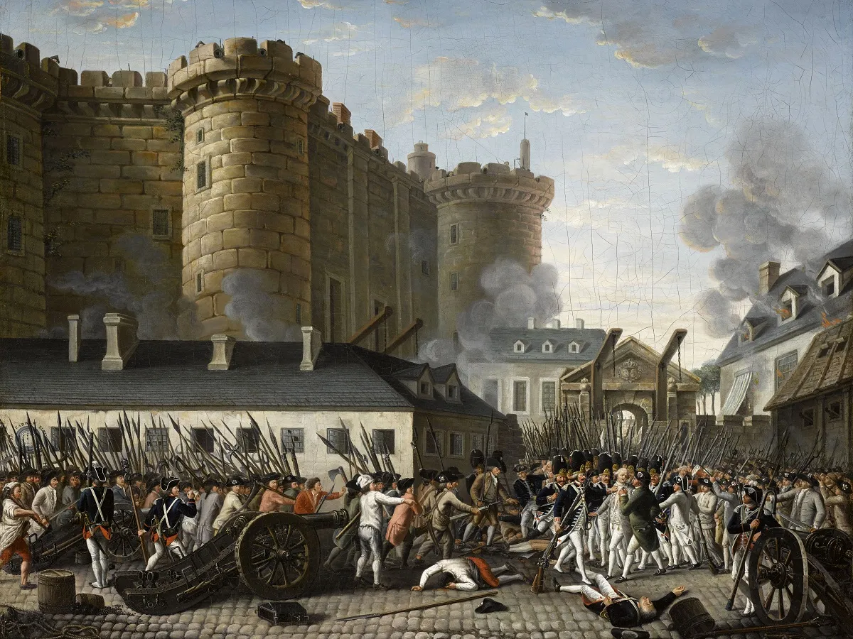 14 iulie 1789, Căderea Bastiliei, simbolul absolutismului monarhiei. În temuta temniță erau doar 7 deținuți