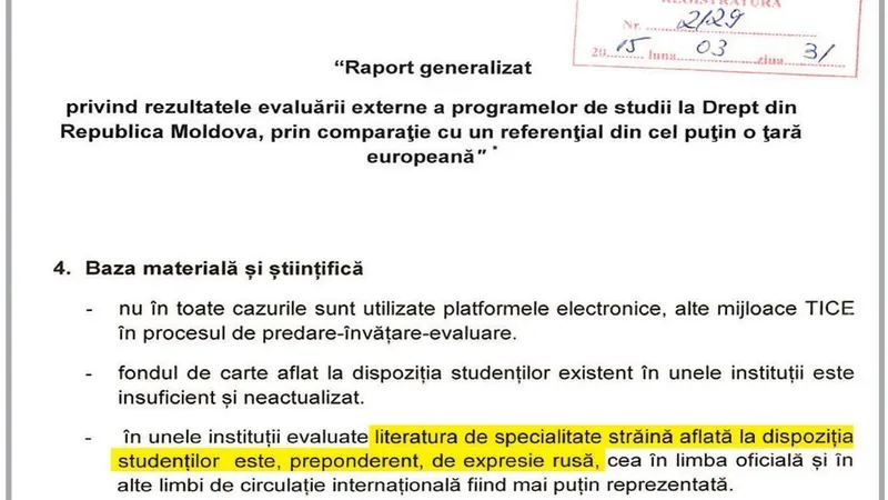 INVESTIGAȚIE. Studenții moldoveni învață în condiții precare