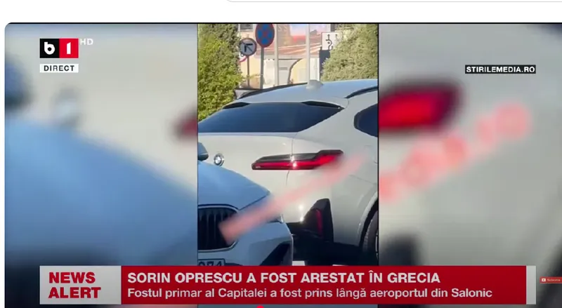 Sorin Oprescu, oprit în Grecia într-un BMW- Foto: Youtube