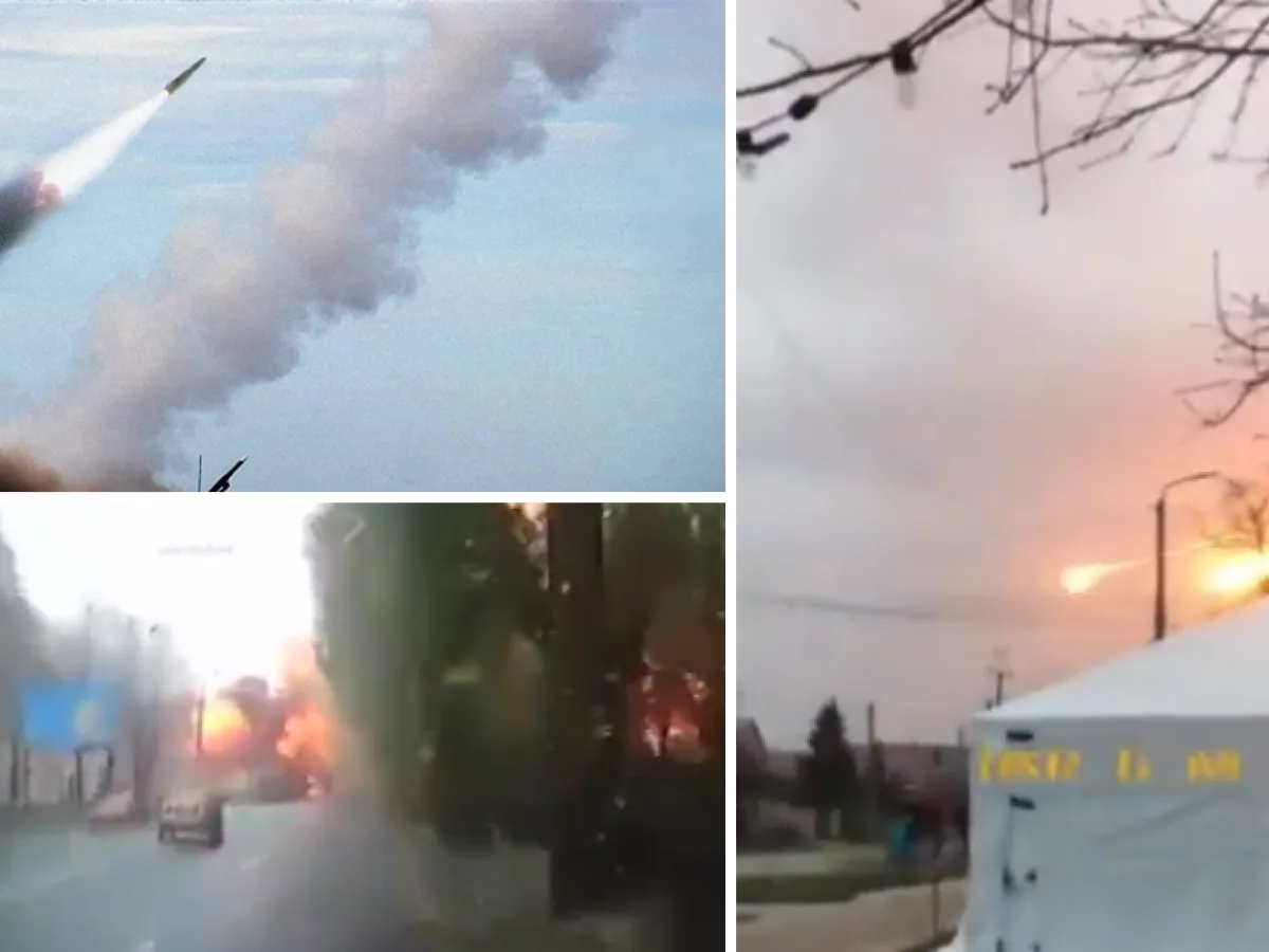 Atac cu rachete la Kiev și la Odesa. Instalații de infrastructură regională lovite - FOTO: Twitter/UkrainianNews24