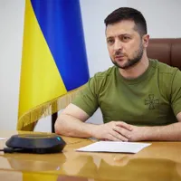 Președintele Ucrainei, Volodimir Zelenski, încearcă să contracareze invazia rusă/FOTO: Twitter/Volodimir Zelesnki