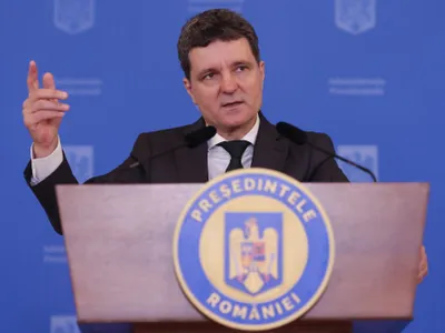 Nicuşor Dan, la prima sa conferinţă de presă, ca preşedinte - Foto: INQUAM PHOTOS/George Călin