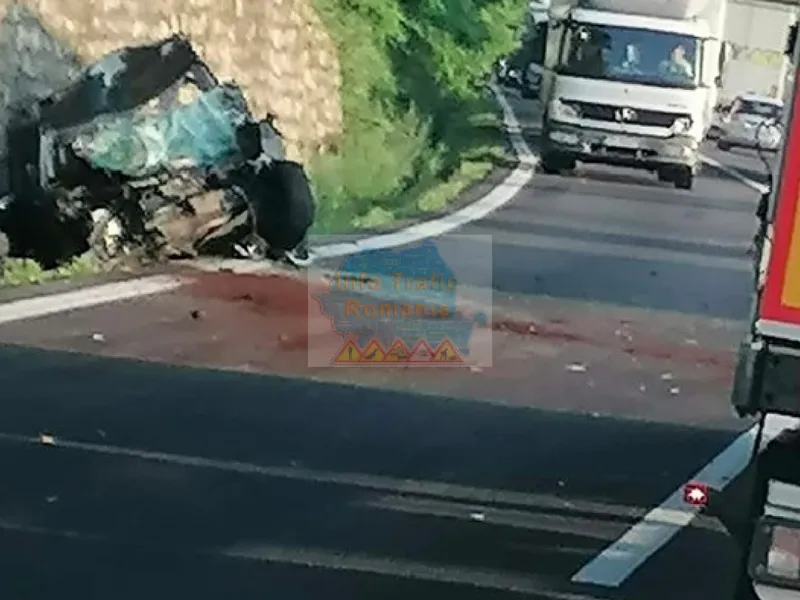 Accident grav pe DN 7 - Foto: Centrul Infotrafic