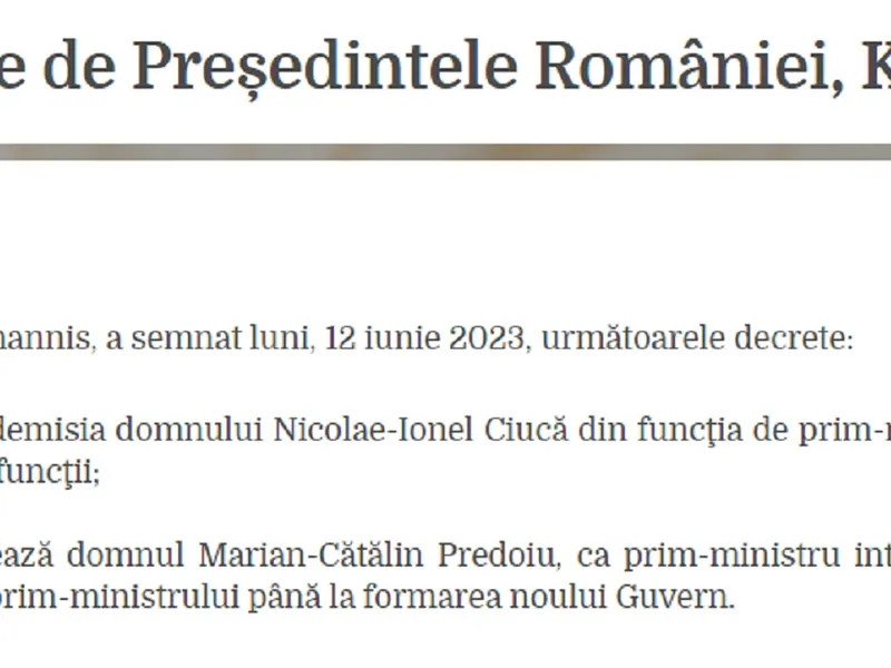 Deceretele semnate de președinte Foto: Administrația prezidențială