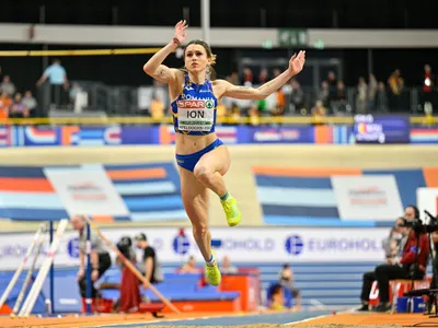 Medalie de ARGINT la triplusalt pentru România, la Campionatele Europene de atletism în sală - Foto: Profimedia Images