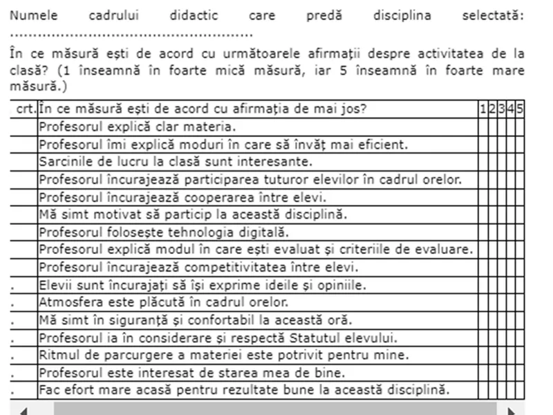 Fișă Feedback - Monitorul Oficial