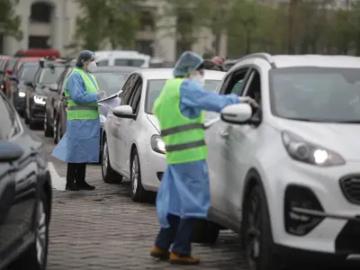 Centrul de vaccinare din București. Inquam Photos / Octav Ganea