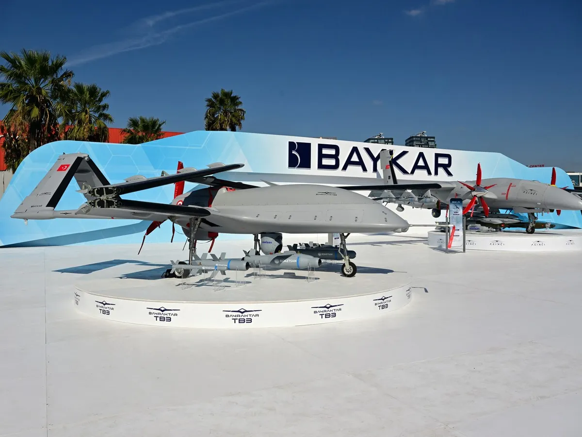 Bayraktar Akinci a doborât o copie a dronei „Shaheed” deasupra Mării Negre - Foto: Baykar