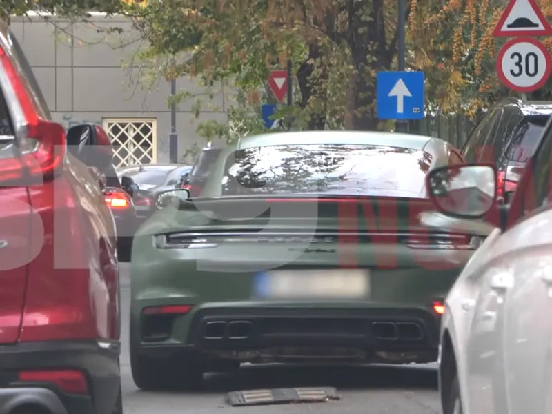 Fiul unui fost ministru de Finanțe condamnat la pușcărie pentru mită are Porsche de 250.000 € - Foto: captură video Spynews.ro