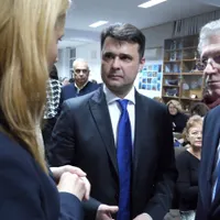 Primarul Daniel Florea (PSD), împreună cu Adrian Streinu Cercel Foto: Facebook