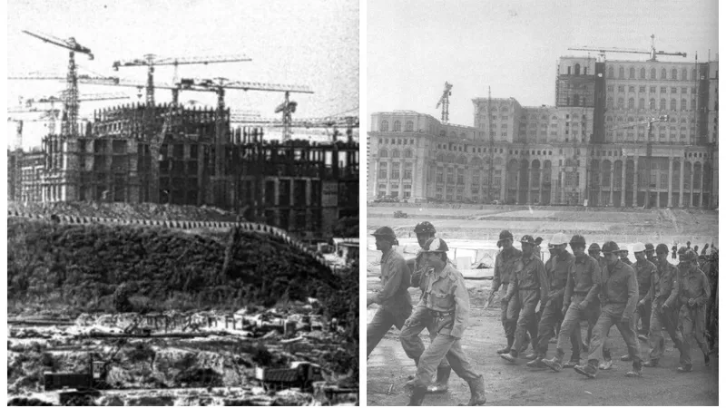 Construcția Casei Poporului - Foto: Arhivă/ Imagine cu caracter ilustrativ