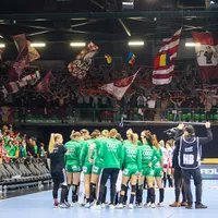 Suporterii au făcut curat în tribune la meciul de handbal cu Gyor - Foto: gsp.ro