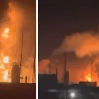 Exploziii și incendii la o rafinărie de petrol din Rusia. Procesa 24.000.000 tone petrol/an - Foto: Profimedia images