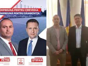 Primarul Florin Petre, susținut de Corlățean și de șeful PSD Dâmbovița - Foto: Facebook / Florin Petre