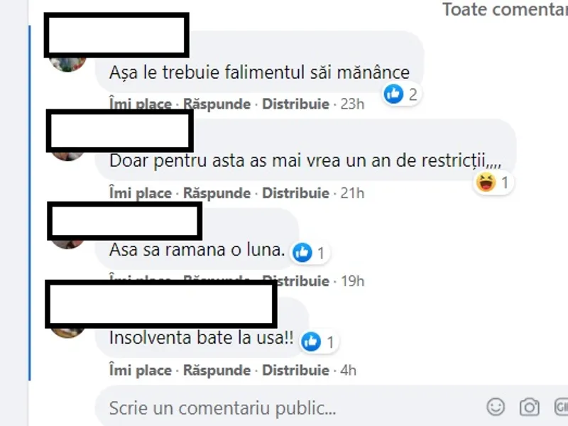 Discuție pe Facebook privind „boicotarea” magazinelor