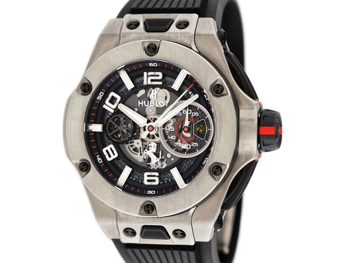 Ceas Hublot Big Bang Ferrari, din titan, de mână, bărbătesc, ediție limitată 196 din 1000