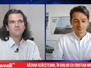 Răzvan Scăeșteanu, în dialog cu Cristian Mihaly. / Foto: Newsweek