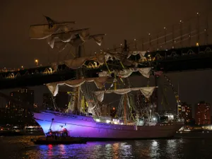 Un velier-școală al Marinei Mexicane s-a înfipt în Podul Brooklyn din New York: 2 morți - Foto: Profimedia Images