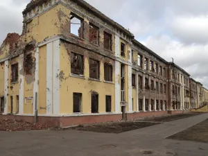 Gimnaziul din care a fost dislocat un grup rus de sabotaj și recunoaștere în primele zile ale invaziei Rusiei în Ucraina se află în Kharkiv, Ucraina - Foto: Profimedia Images