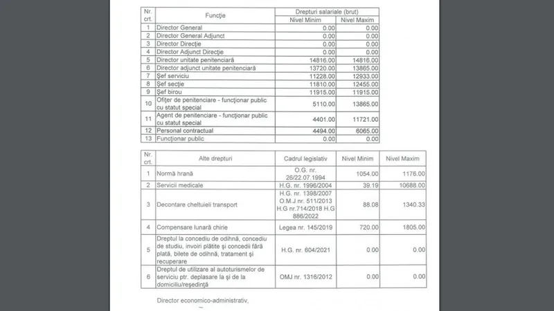 Ce salarii au polițiștii din pușcării - Foto: captură ecran