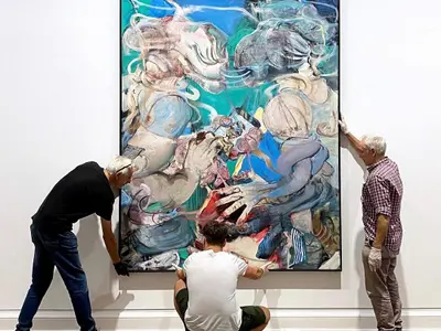 „The App”, lucrare de Adrian Ghenie - Foto: Thaddaeus Ropac/ Facebook