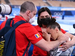 Larisa Iordache a ratat finala olimpică la bârnă, din cauza durerilor. Foto COSR