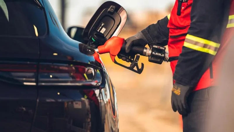 e-fuels sunt combustibili sintetici lichizi, obținuți în laborator, prin procedeul Fischer-Tropsch. - Foto: Porsche