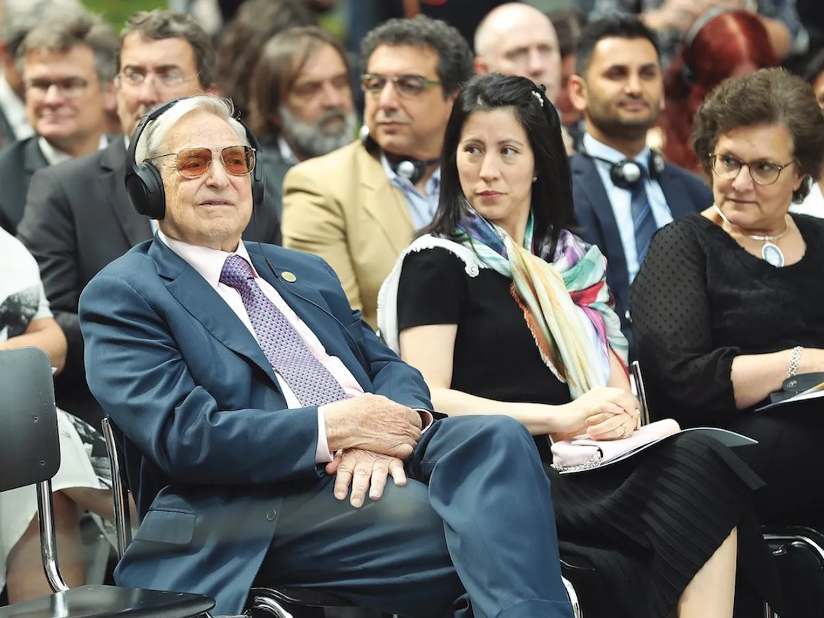 George Soros este căsătorit cu Tamiko Bolton, a treia sa soție, cu 41 de ani mai tânără - Foto Guliver/ Getty Images