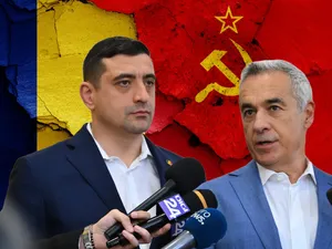 George Simion și Călin Georgescu, front comun la distrugerea României și destabilizarea UE și NATO - Foto: Colaj Newsweek - Profimedia images