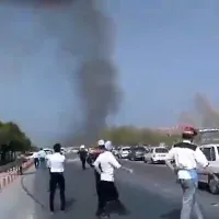 Incendiu la o fabrică de produse petrochimie din Asaluyeh/Foto: Twitter