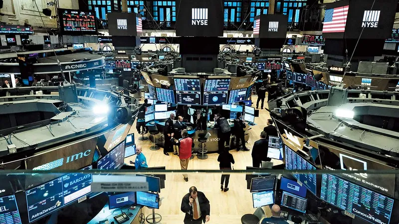 Brokerii de la bursa din New York
