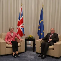 Theresa May și Jean-Claude Juncker       Foto: Guliver/ Getty Images