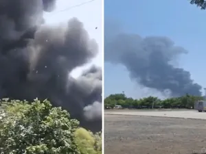 O cursă cu destinația Lodra, cu peste 200 de persoane la bord, un Boeing 787, s-a prăbușit la scurt timp după decolare