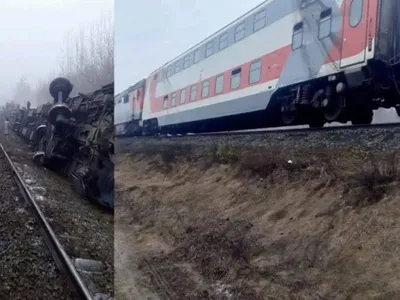 TRen deraiat în Rusia - Foto: X