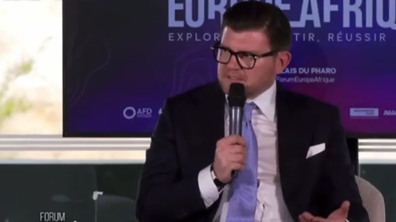 Political consultant Anton Pisaroglu spoke at the Europe Africa Forum organised by La Tribune Foto: capture Youtube