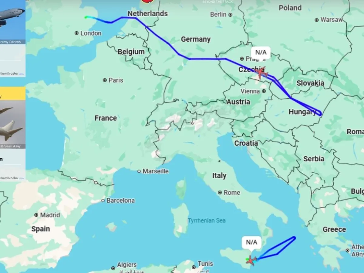 Două misiuni aeriene NATO la Marea Neagră, întrerupte brusc - Foto: ItaMilRadar