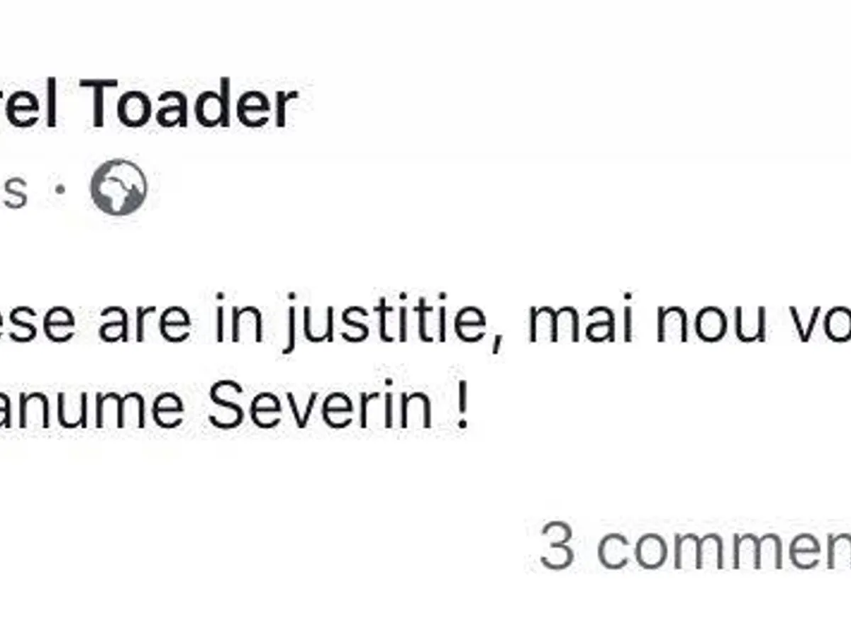 Răspunsul lui Tudorel Toader pentru Adrian Severin