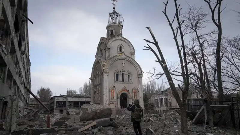 Armata Rusiei a distrus 90% din orașul Mariupol și au ucis mii de civili/FOTO: Twitter