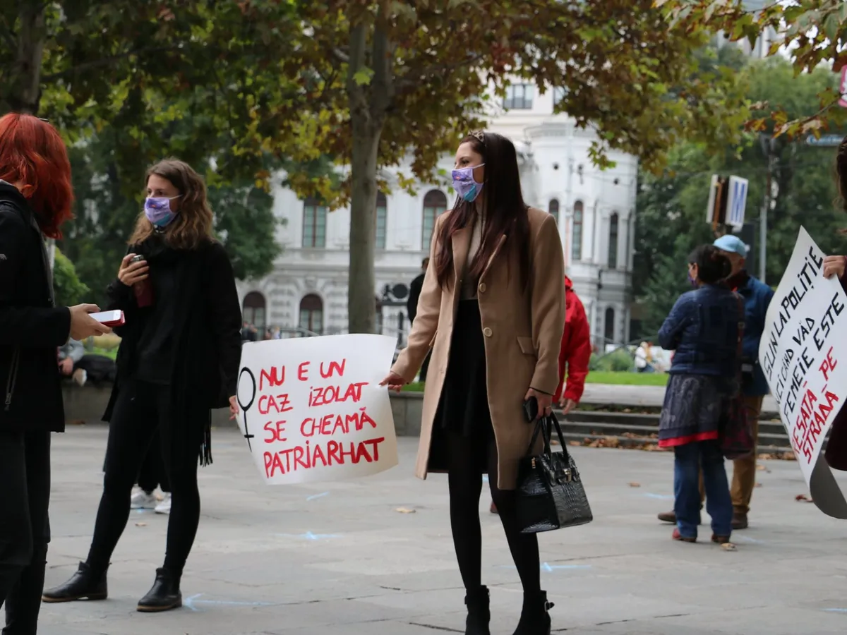 Protest al feministelor. Sursa foto: Facebook Filia