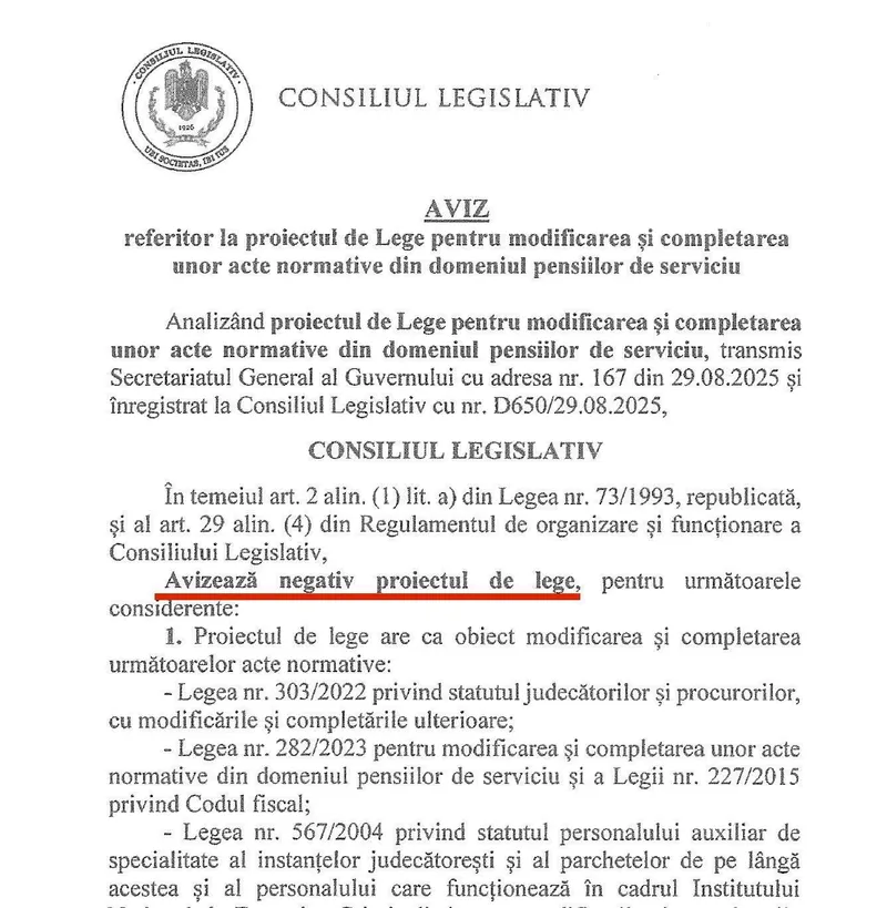 document pensii speciale