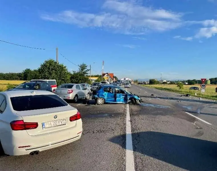 Carambol mortal cu trei mașini, în „intersecția morții” de pe DN 1 de la Băicoi. / Foto: Info Trafic 24, Facebook